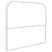 Cabeceira Queen 160 Cm Com Frame Alana Boucle Cinza Claro Artte Cinza Claro - 5