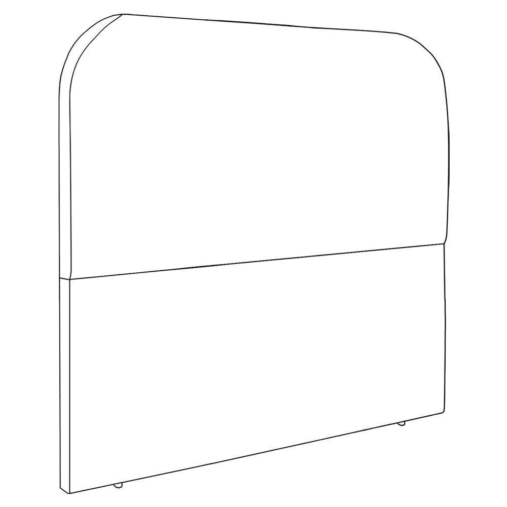 Cabeceira Casal 140 Cm Com Frame Alana Boucle Bege Escuro Artte Bege Escuro - 5