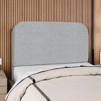 Cabeceira Casal 140 Cm Com Frame Alana Boucle Cinza Artte Cinza - 2