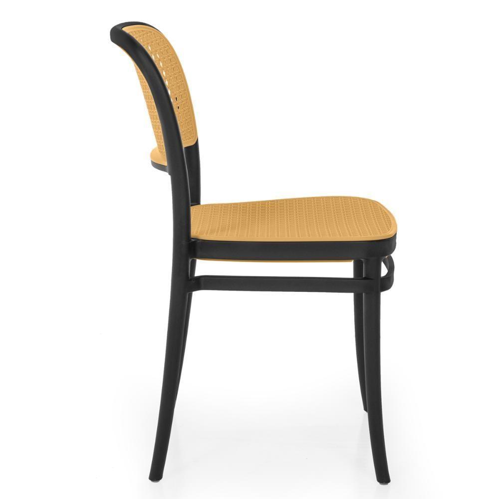 Conjunto Mesa De Jantar Redonda Imperial 70cm Branca Com 2 Cadeiras Roma - Preto - 6