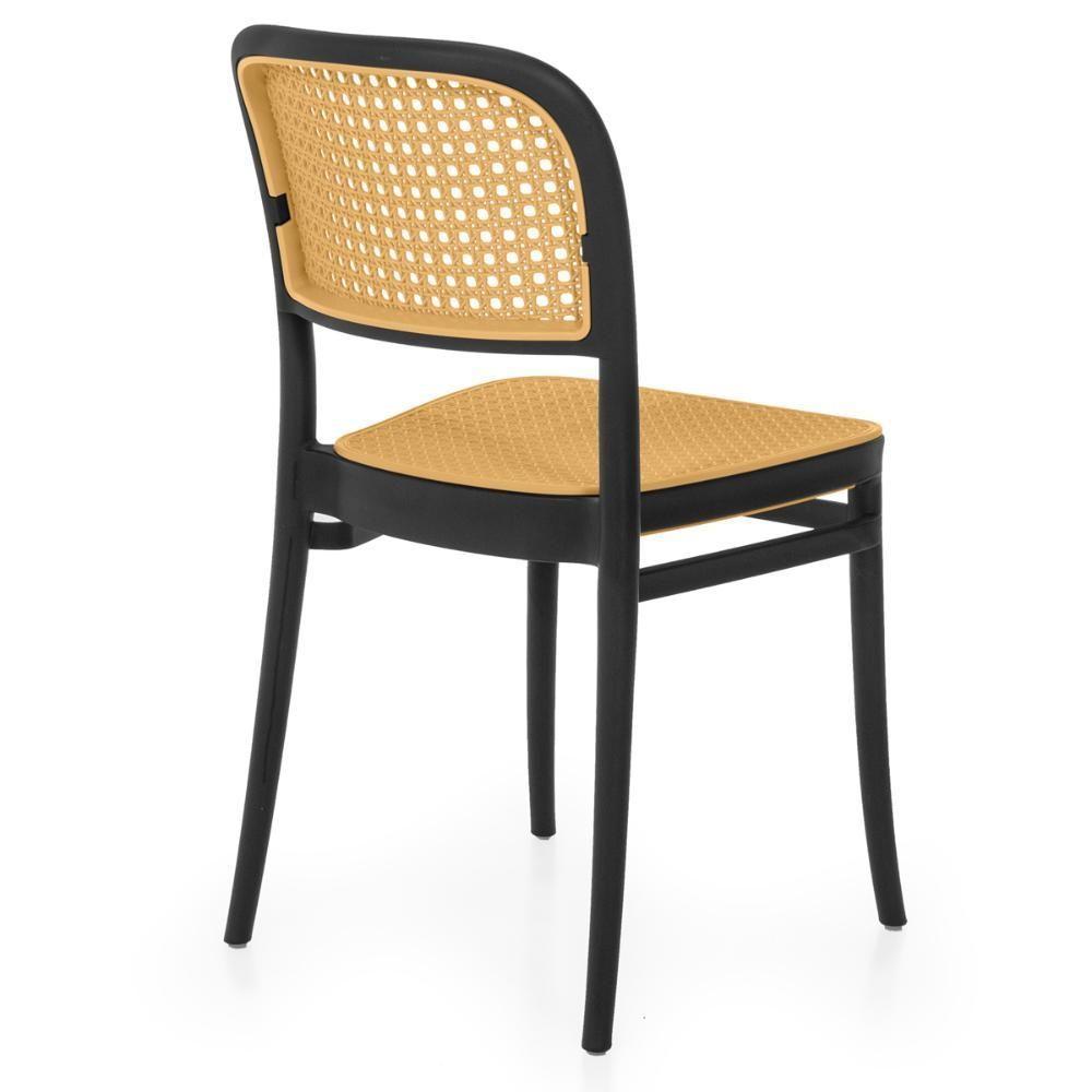 Conjunto Mesa De Jantar Redonda Imperial 70cm Branca Com 2 Cadeiras Roma - Preto - 7