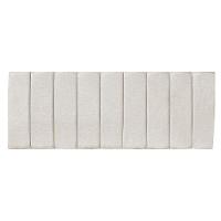 Kit Cabeceira Painel E Calçadeira Baú Casal 1,40m Londres Linho Bege Dal Poz Estofados