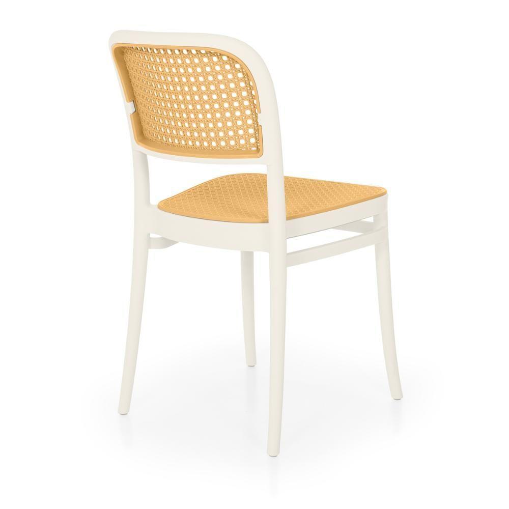 Conjunto Mesa De Jantar Redonda Imperial 70cm Branca Com 2 Cadeiras Roma - Branco - 7