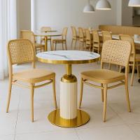 Conjunto Mesa De Jantar Redonda Imperial 70cm Branca Com 2 Cadeiras Roma - Nude - 2