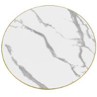 Conjunto Mesa De Jantar Redonda Imperial 70cm Branca Com 2 Cadeiras Roma - Nude - 9