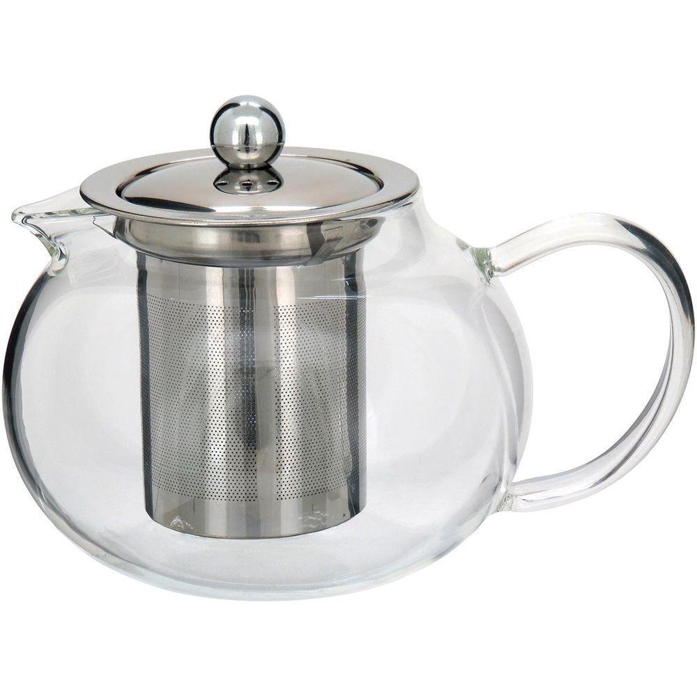 Antella Chaleira 13X14X18Cm 800Ml Borosilicato Transp Com Infusor - 1