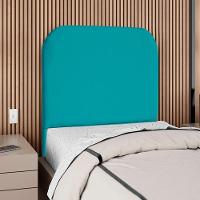 Cabeceira Solteiro 100 Cm Com Frame Alana Suede Azul Turquesa Artte Azul Turquesa - 2