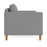 Kit 2 Poltronas Decorativa Helena Linho Cinza Dal Poz Estofados - 5