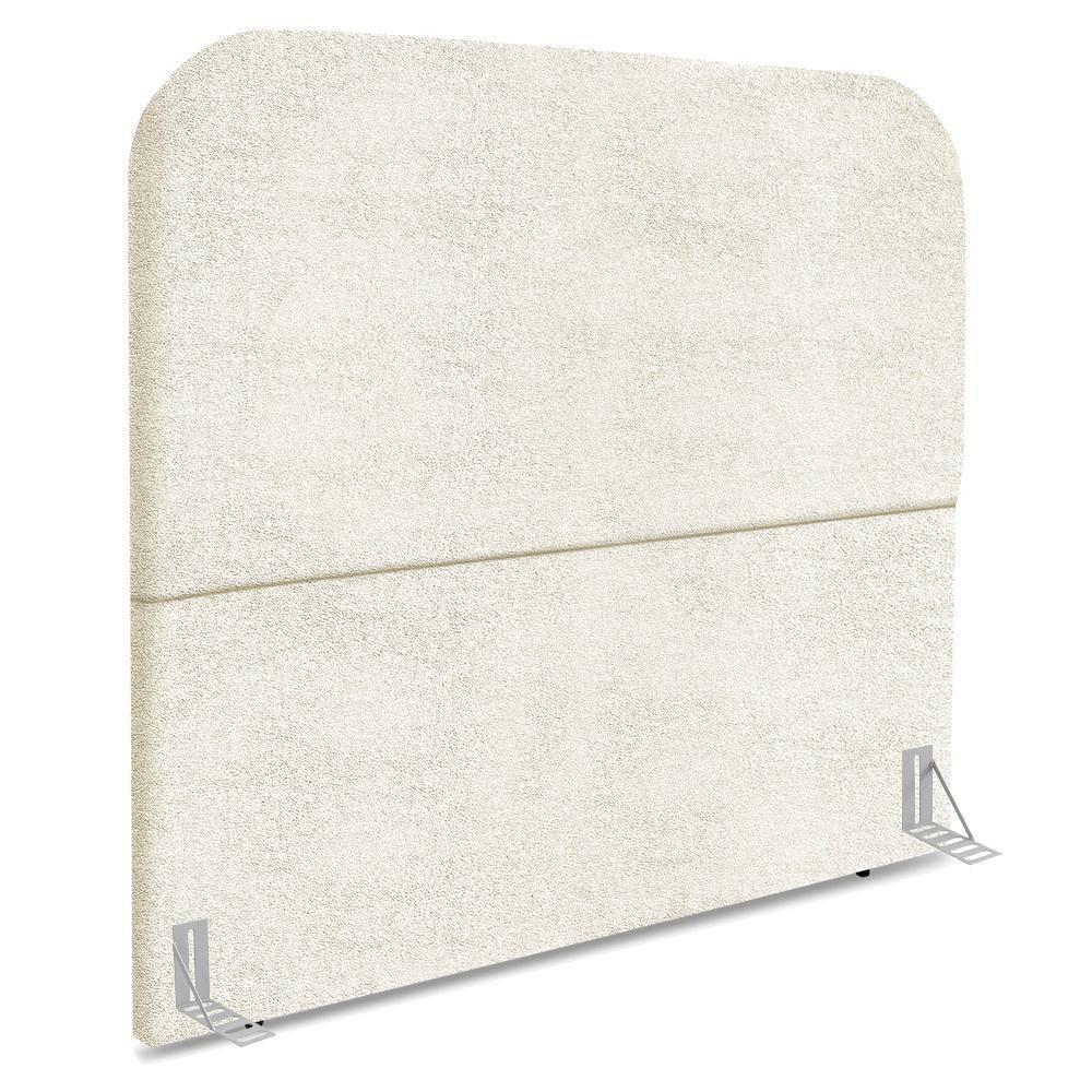 Cabeceira Casal 140 Cm Com Frame Alana Boucle Bege Artte Bege - 1