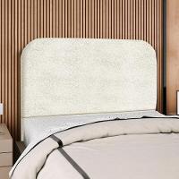 Cabeceira Casal 140 Cm Com Frame Alana Boucle Bege Artte Bege - 2