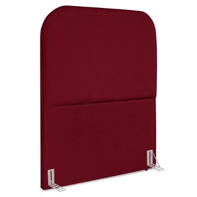 Cabeceira Solteiro 90 Cm Com Frame Alana Suede Vinho Artte Vinho
