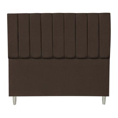 Cabeceira Casal 1,95m Londres Suede Marrom Dal Poz Estofados