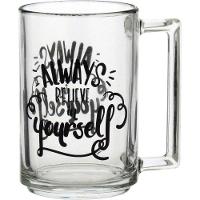 Luminarc A La Bonne Caneca 11X10X7Cm 320Ml Vidro Temperado Transp Decorado - 1