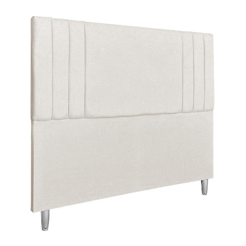 Cabeceira Solteiro 0,90m Viena Linho Bege Dal Poz Estofados - 1