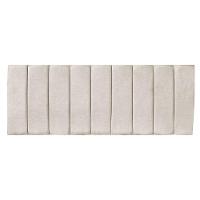 Kit Cabeceira Painel E Calçadeira Baú Solteiro 0,90m Londres Veludo Bege Dal Poz Estofados