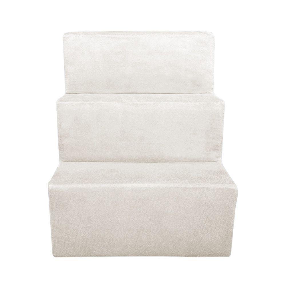 Escada Pet Para Cães E Gatos Suede Bege Dal Poz Estofados - 2