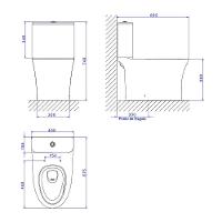 Vaso Sanitário Com Caixa Acoplada Deca Vertis Total Clean Kp.8720.17 Branco - 4