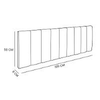 Cabeceira Painel Casal King 1,95m Londres Veludo Preto Dal Poz Estofados - 2