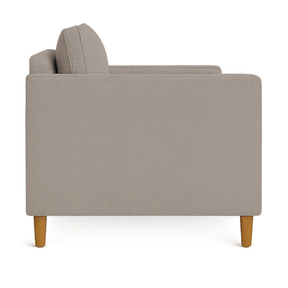 Kit 2 Poltronas Decorativa Helena Linho Capuccino Dal Poz Estofados - 5