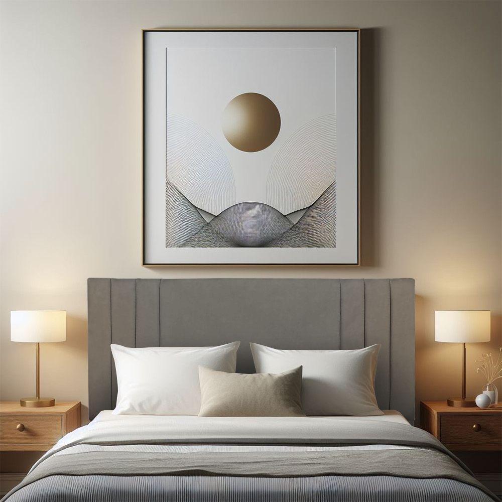 Cabeceira Casal 1,60m Viena Suede Cinza Dal Poz Estofados - 2