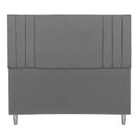 Cabeceira Casal 1,60m Viena Suede Cinza Dal Poz Estofados - 3