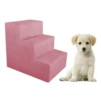 Escada Pet Para Cães E Gatos Suede Rosa Dal Poz Estofados - 1