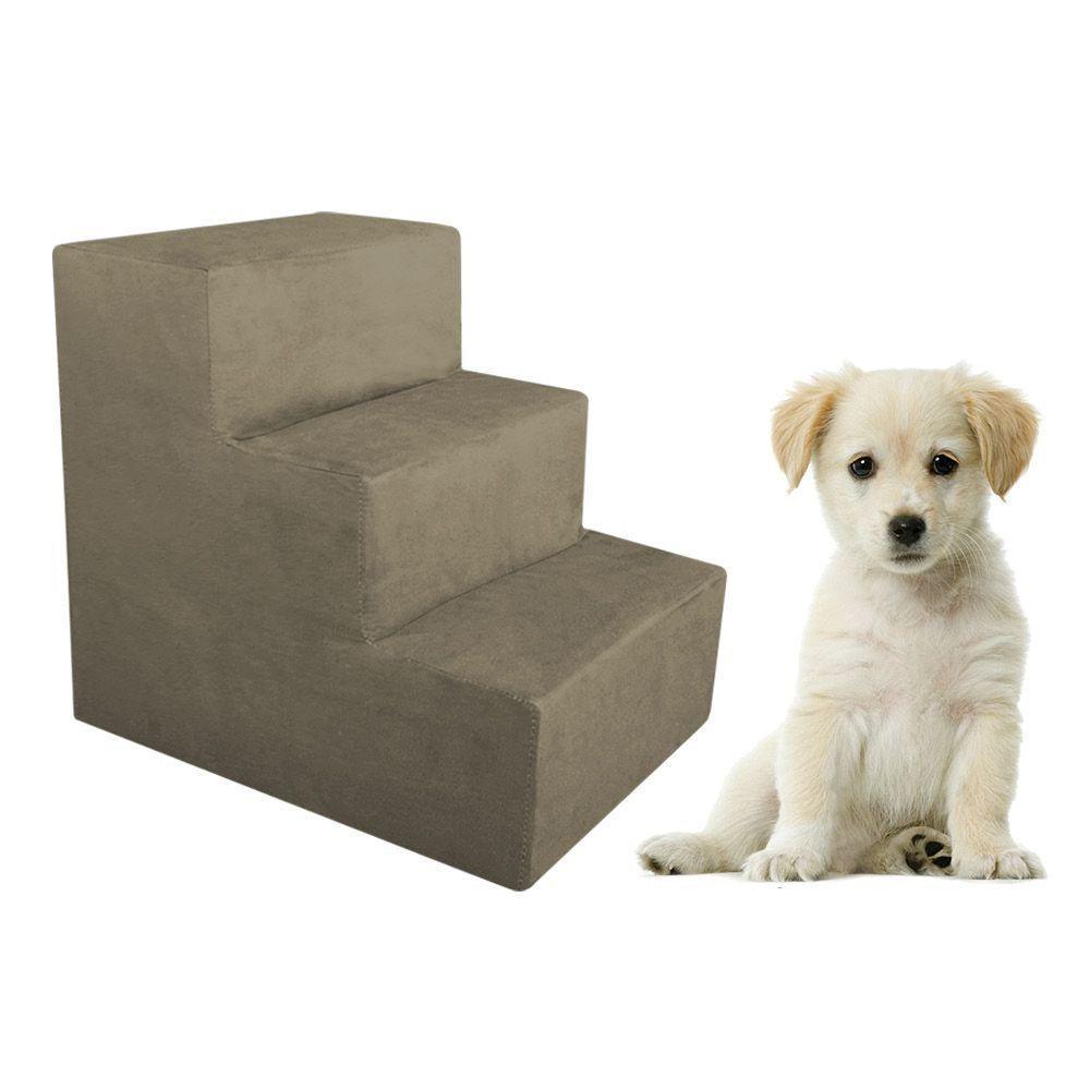Escada Pet Para Cães E Gatos Veludo Capuccino Dal Poz Estofados - 1