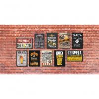 Kit 10 Placas Decorativas Para Cantinho Do Churrasco Bebidas Lazer 30x20 - 2