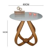 Mesa Lateral Cebola Com Vidro 60cm Off White 50cm - 2