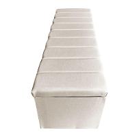 Calçadeira Baú Casal Queen 1,60m Londres Suede Bege Dal Poz Estofados - 3