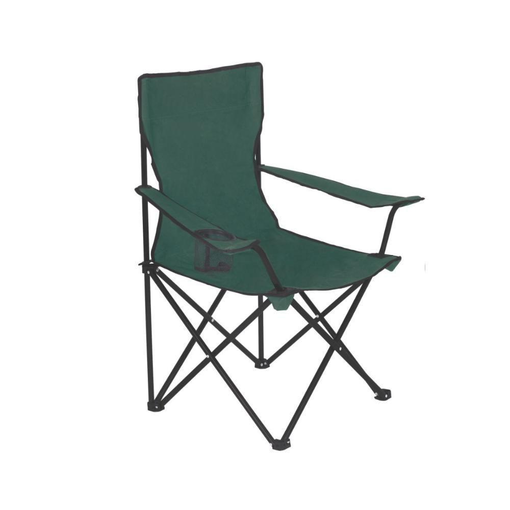Cadeira Dobrável Pescaria Camping Aço Poliéster 120 Kg Mor - 1