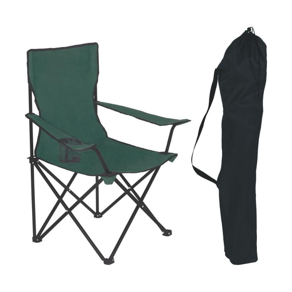 Cadeira Dobrável Pescaria Camping Aço Poliéster 120 Kg Mor - 2
