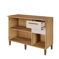 Balcão Diamante 3 Portas 2 Gavetas Arte Móveis Cinamomo/off - 10