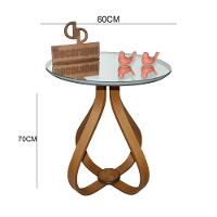 Mesa Lateral Cebola Com Espelho 60cm Off White 70cm - 2