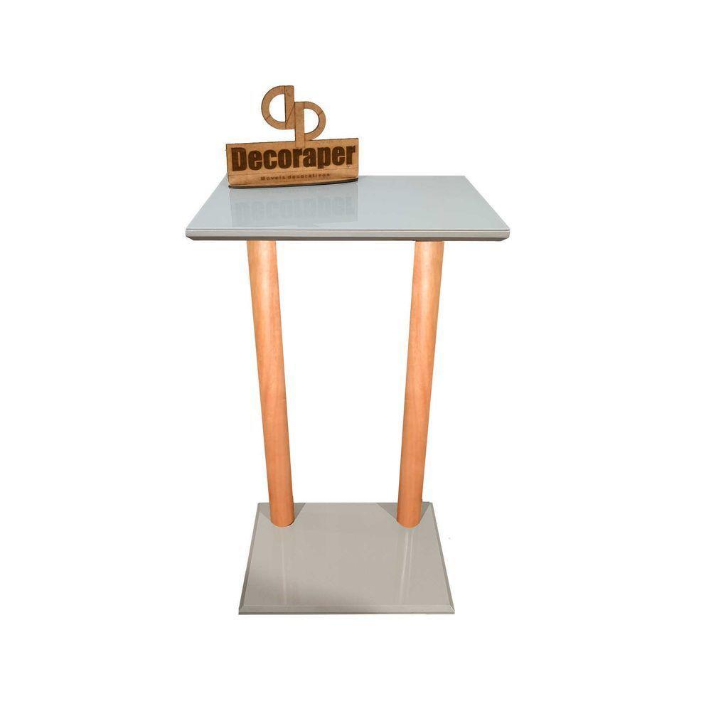 Aproximador De Sofá Laqueado Com Vidro Off White - 1