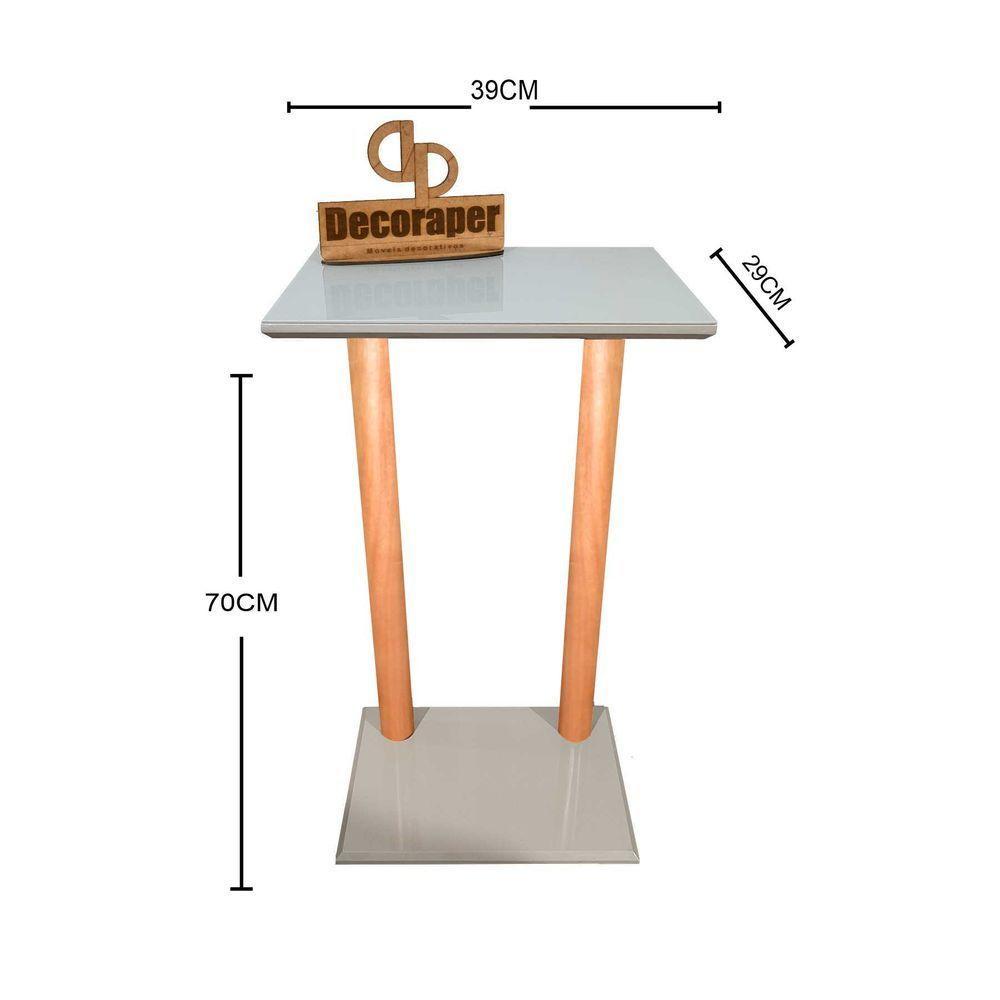 Aproximador De Sofá Laqueado Com Vidro Off White - 2