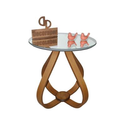 Mesa Canto Cebola Com Espelho 50cm Off White 70cm