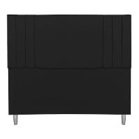 Cabeceira Casal 1,60m Viena Suede Preto Dal Poz Estofados - 3