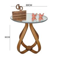 Mesa Lateral Cebola Com Espelho 60cm Off White 60cm - 2