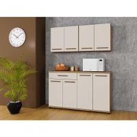 Balcão Campinas Com 4 Portas Arte Móveis Cinamomo/off - 2