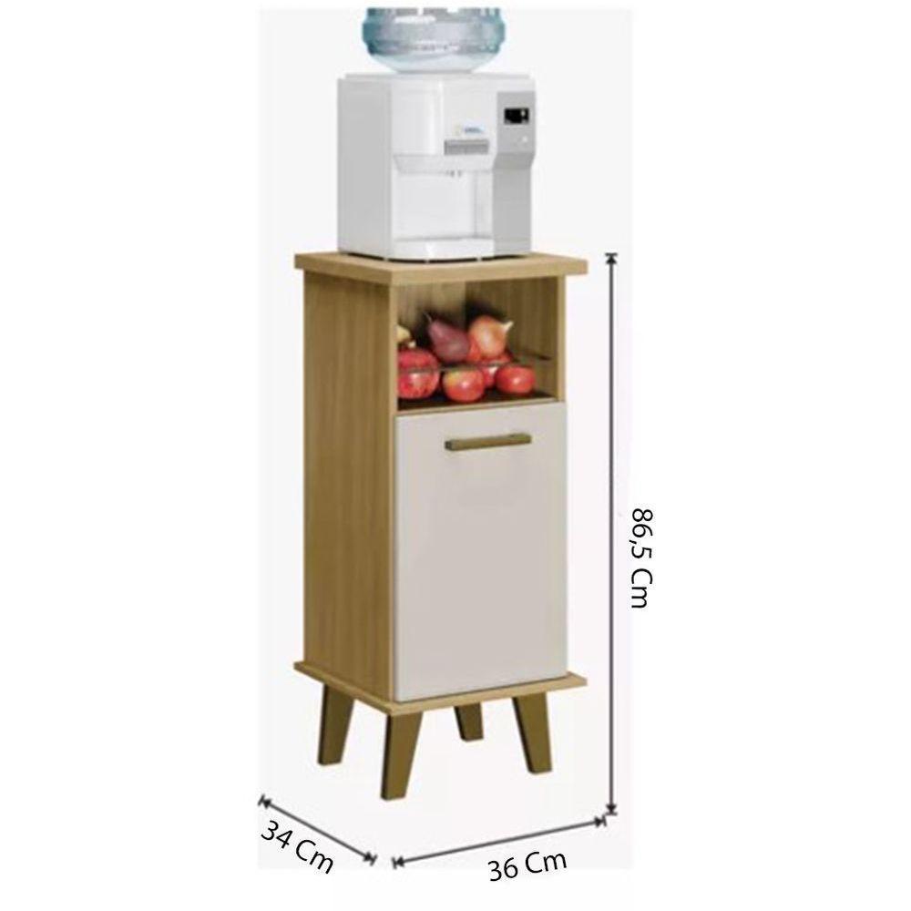 Armário Balcão Arte Flex Com Fruteira Arte Móveis Cinamomo/off - 3