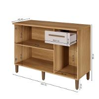 Balcão Imperial 3 Portas Arte Móveis Cinamomo/off - 9