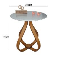 Mesa Lateral Cebola Com Vidro 70cm Off White 60cm - 2