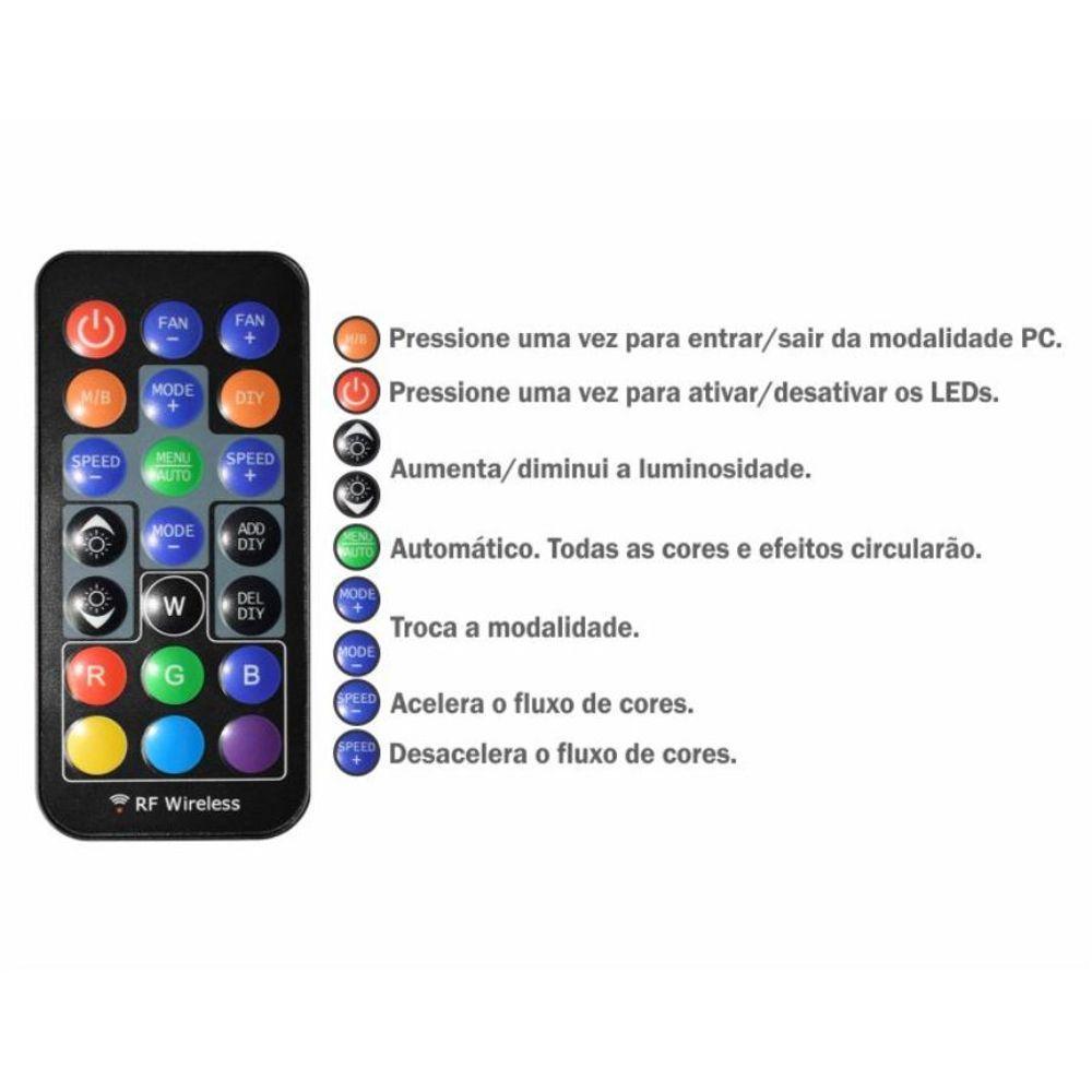 Kit 3 Fan Cooler 12" Kmex Argb Aala - 6