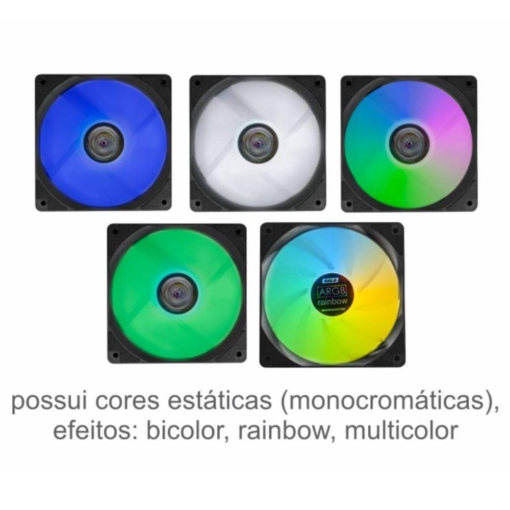 Kit 3 Fan Cooler 12" Kmex Argb Aala - 10