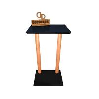 Aproximador De Sofá Laqueado Com Vidro Preto - 1