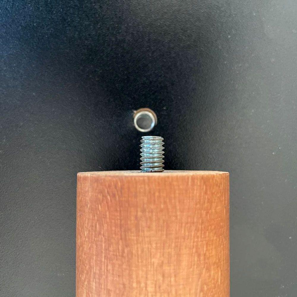 Kit 2 Mesas Laterais De Canto Monopé Com Tampo Orgânico Cor Preto - 5