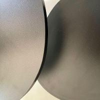 Kit 2 Mesas Laterais De Canto Monopé Com Tampo Orgânico Cor Preto