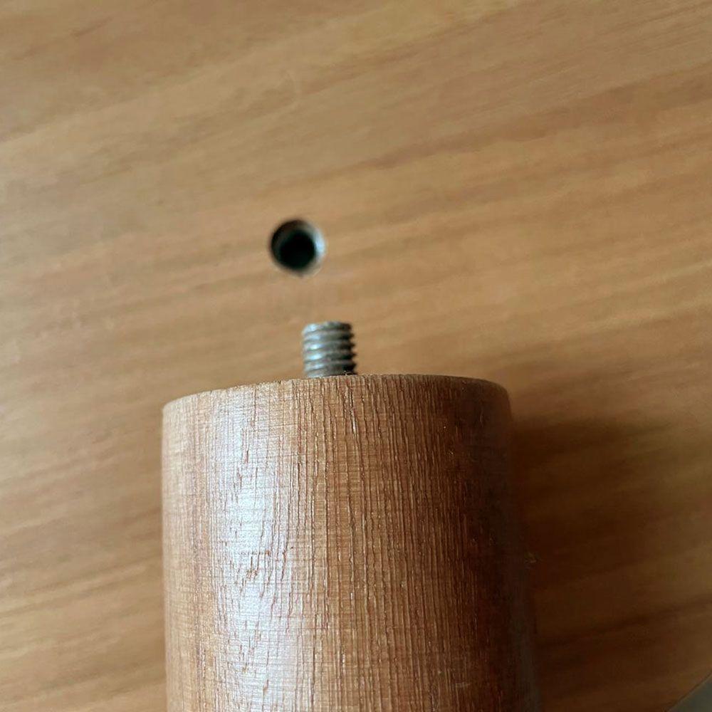 Kit 2 Mesas Laterais De Canto Monopé Com Tampo Orgânico Cor Mel - 5