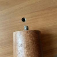 Kit 2 Mesas Laterais De Canto Monopé Com Tampo Orgânico Cor Mel - 5